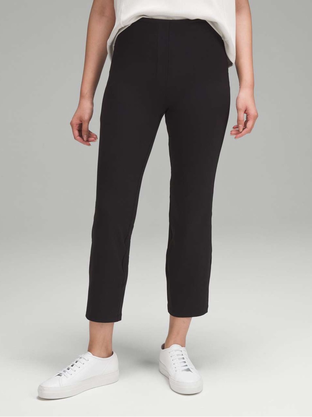 Lululemon Smooth Fit Pull-On High-Rise Cropped Pants Black Size 16 W6CA1S